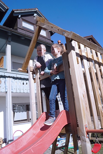 Ansicht: Garten rutsche